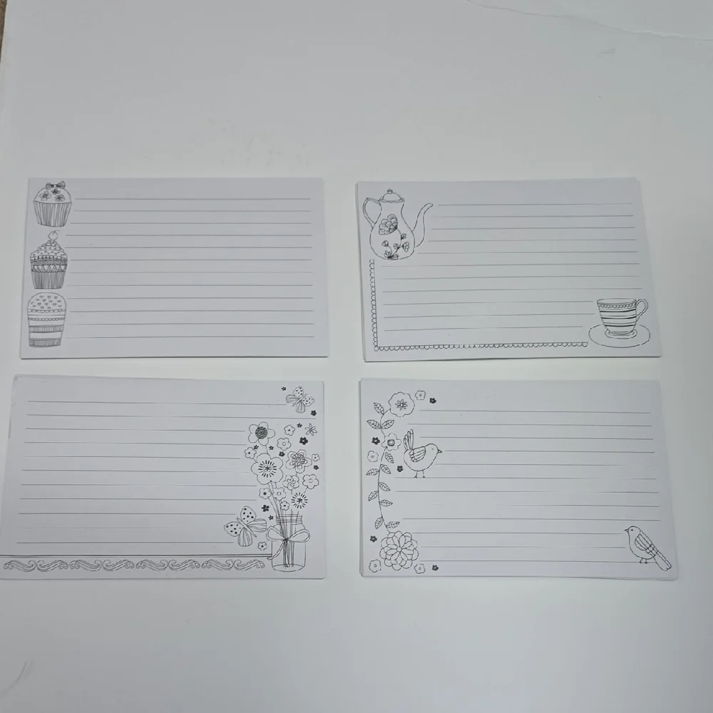 Elegant White Party Note Cards - Set of 45 Cards